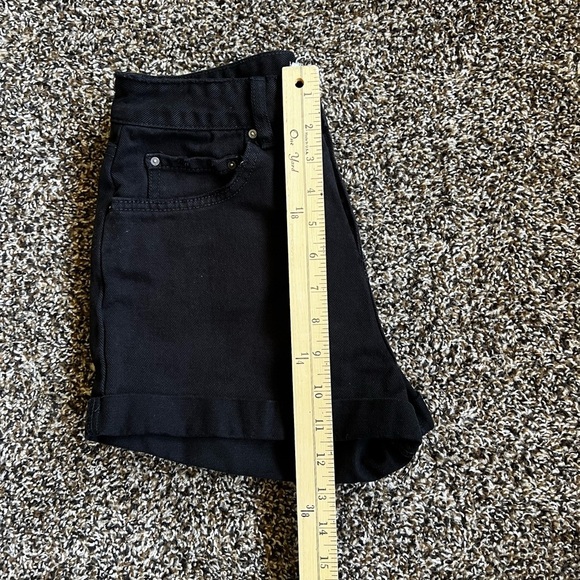 Billabong Black High Waist Denim Shorts - Picture 5 of 6